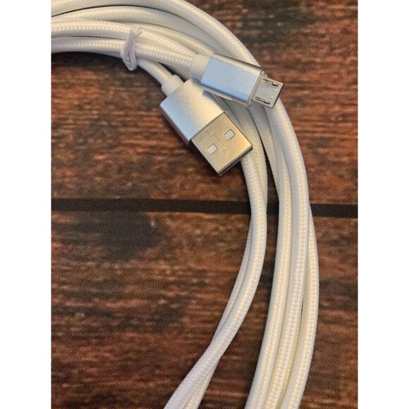 Set Of 5 USB To Micro USB Sync & Charge Cables 10 Ft Cordzilla Braided Cord - Picture 4 of 6